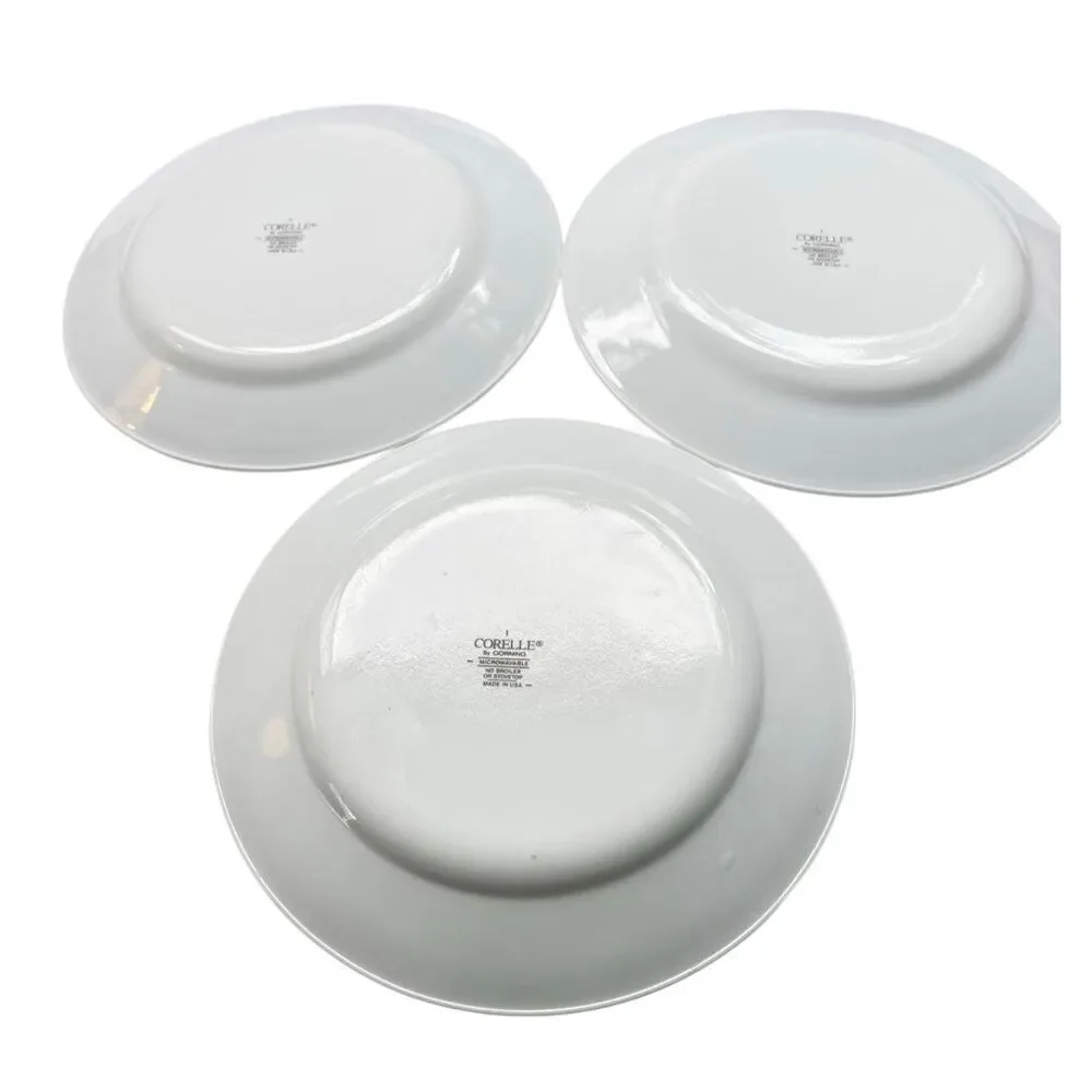 Vintage Set of 3 Corelle Sundrops Medium Lunch Plates